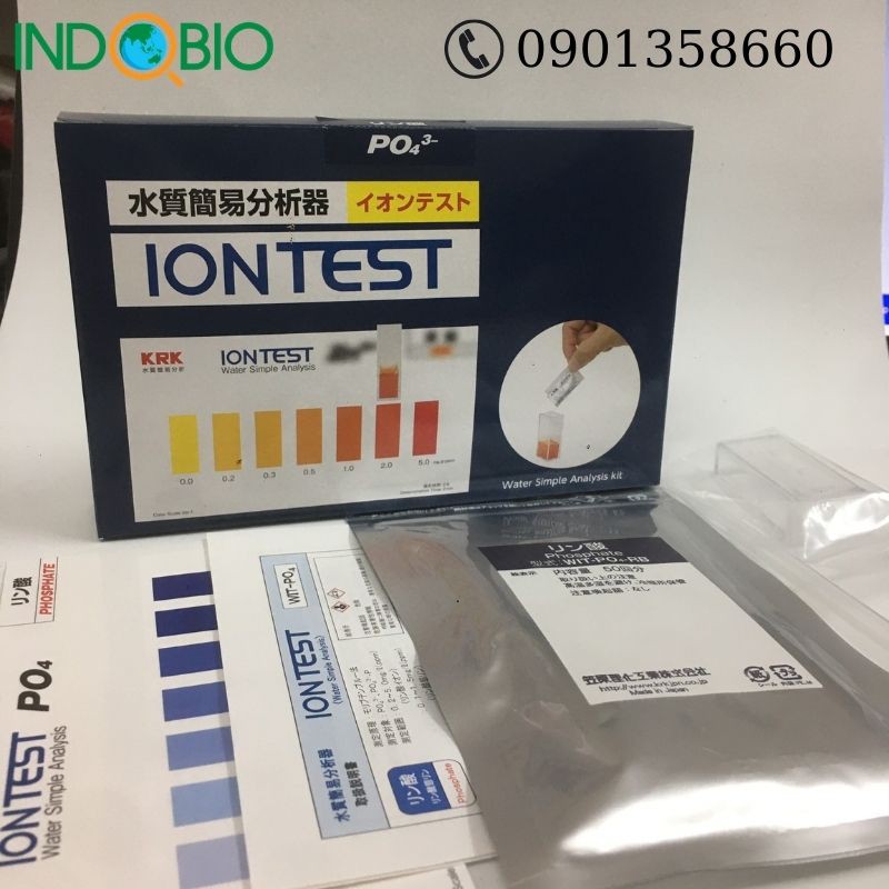 [HÀNG CÓ SẴN] BỘ TEST PHOSPHAT (PO4) WIT-PO4, 0.2-5.0 PPM KRK-NHẬT    [KÈM COA]