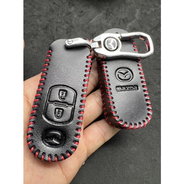 Bao da chìa khoá 2 Nút thông minh dành cho Mazda2, Mazda3, Mazda6 đời 2016-2019