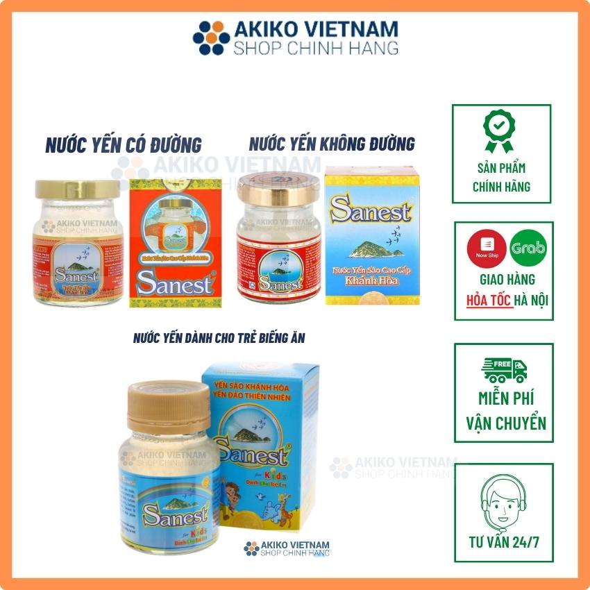 Yến Sào ❤ FREESHIP ❤ Nước Yến Sào Cao Cấp Khánh Hòa Sanest Có Đường Lọ 70ml, Nước yến sào