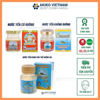 Nước Yến Sào ❤ FREESHIP ❤ Nước Yến Sào Cao Cấp Khánh Hòa Sanest Có Đường Lọ 70ml, yến sào
