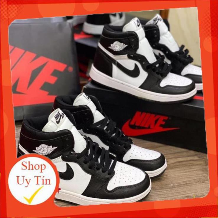 ❤️JorDanPanda❤️[ FREESHIP –BẢO HÀNH 12 THÁNG] GIÀY SNEAKER NAM NỮ JORDAN CAO CỔ ĐEN TRẮNG HOT TREND