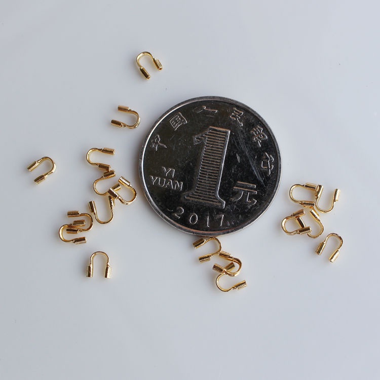 Set 50 Khóa Chữ U 14K Màu Vàng Đồng Chuyên Dụng Làm Đồ Trang Sức Thủ Công