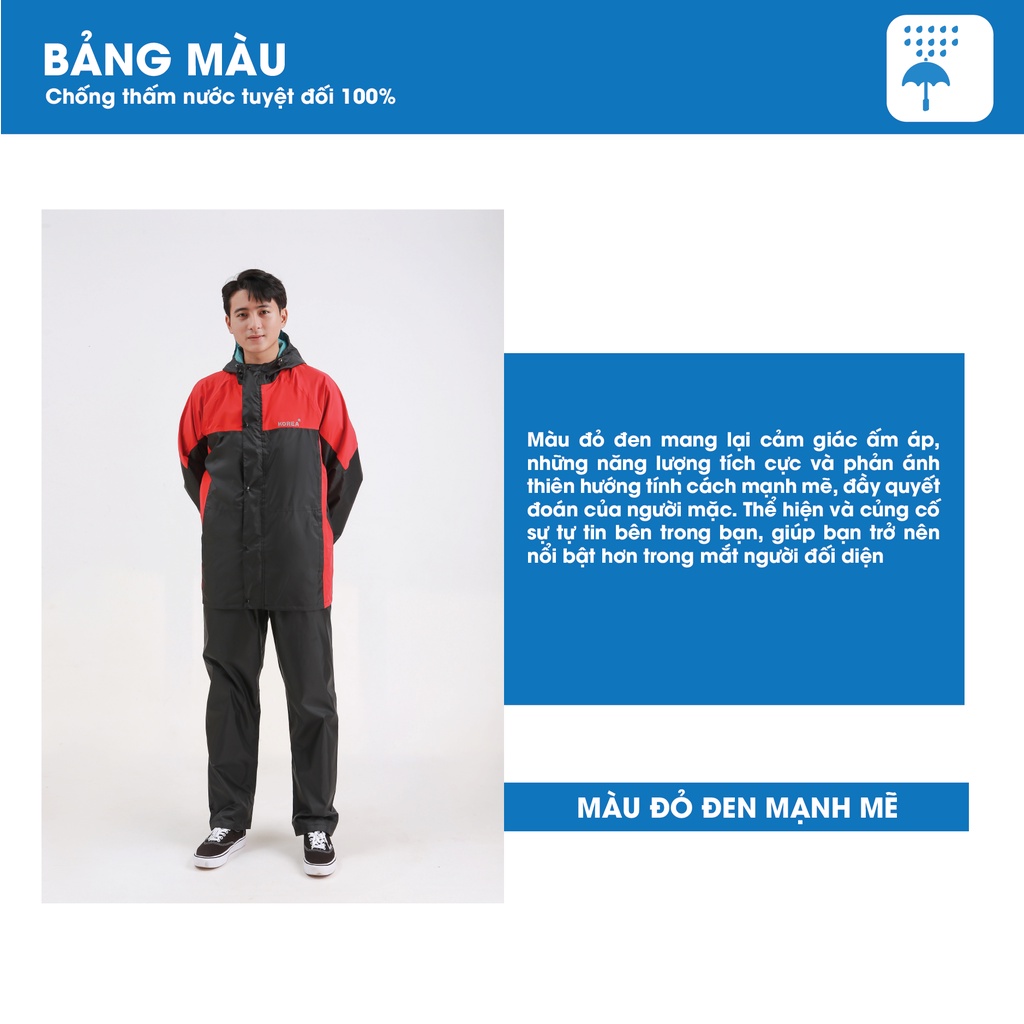 Áo mưa bộ nam nữ 2 lớp kiêm áo gió không thấm nước Gore Tex JACWATER V440