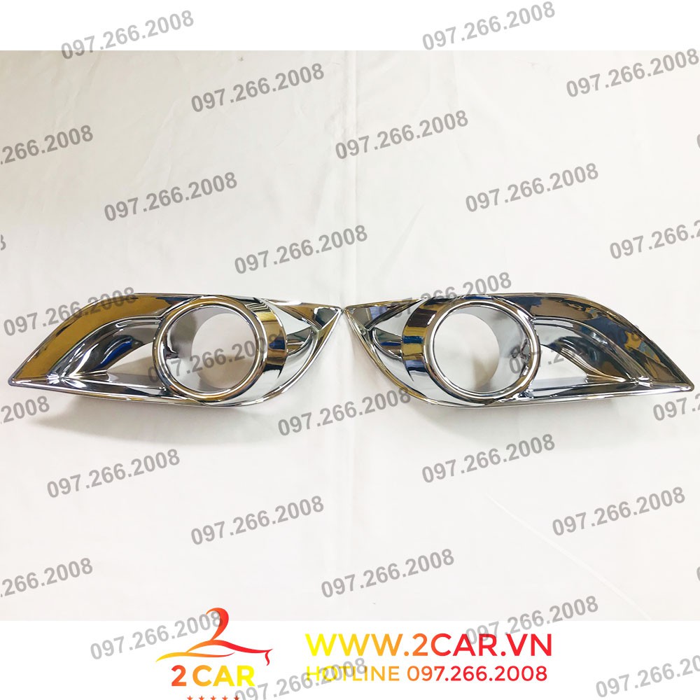 Ốp viền đèn gầm trước xe Mazda BT50 2015-2020 mạ crom cao cấp