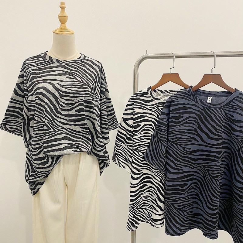 Áo phông Ngựa Vằn form rộng free size chất vải thô form đứng áo dễ mix phối đồ nào cũng xinh