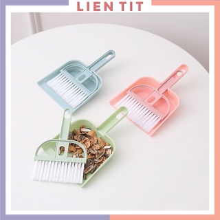 Bộ hót rác kèm chổi quét mini vệ sinh bàn ăn, sofa, giường chiếu