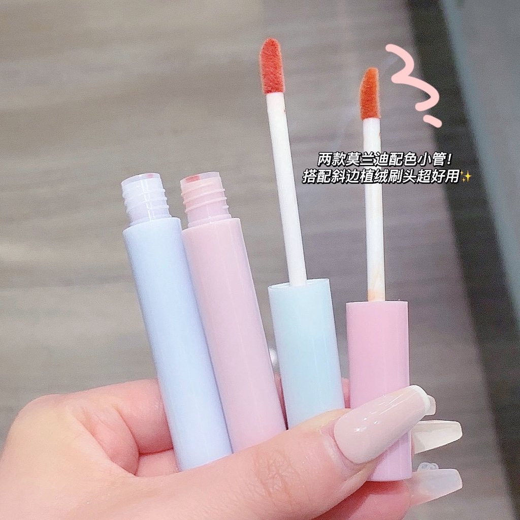 Bộ 5 Thỏi Son Môi Von Gee Màu Hồng / Xanh Dương / Xanh Dương Mượt Mà