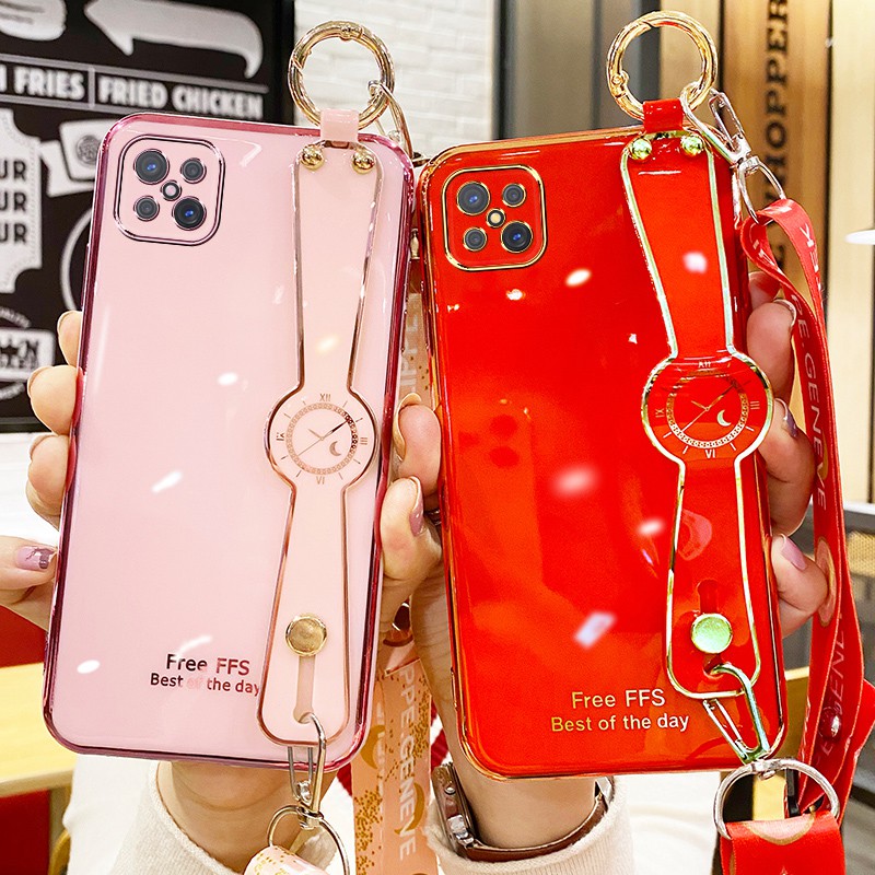 Ốp điện thoại có dây móc tay dành cho Samsung A71 A51 A50 A30s A10 S20+ Ultra S10+ S9+ Note10+ 9 8 M11 A11 6D | BigBuy360 - bigbuy360.vn