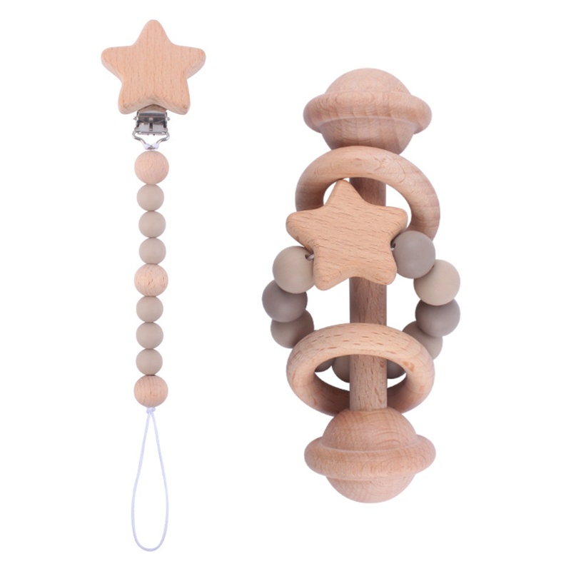 Đồ Chơi Ngậm Nướu Bằng Silicone Tiện Dụng Cho Bé 0-6 Tháng Tuổi