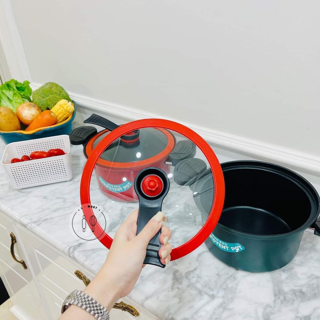 Nồi áp xuất đa năng mini chống dính phù hợp với mọi loại bếp trong gia đình mẫu hàn quốc