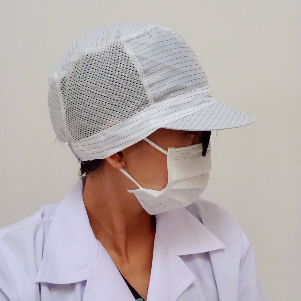 Nón Lưới Tĩnh Điện - Nón Lưới Trùm Tóc Công Nhân Nhà Máy, Phòng Sạch