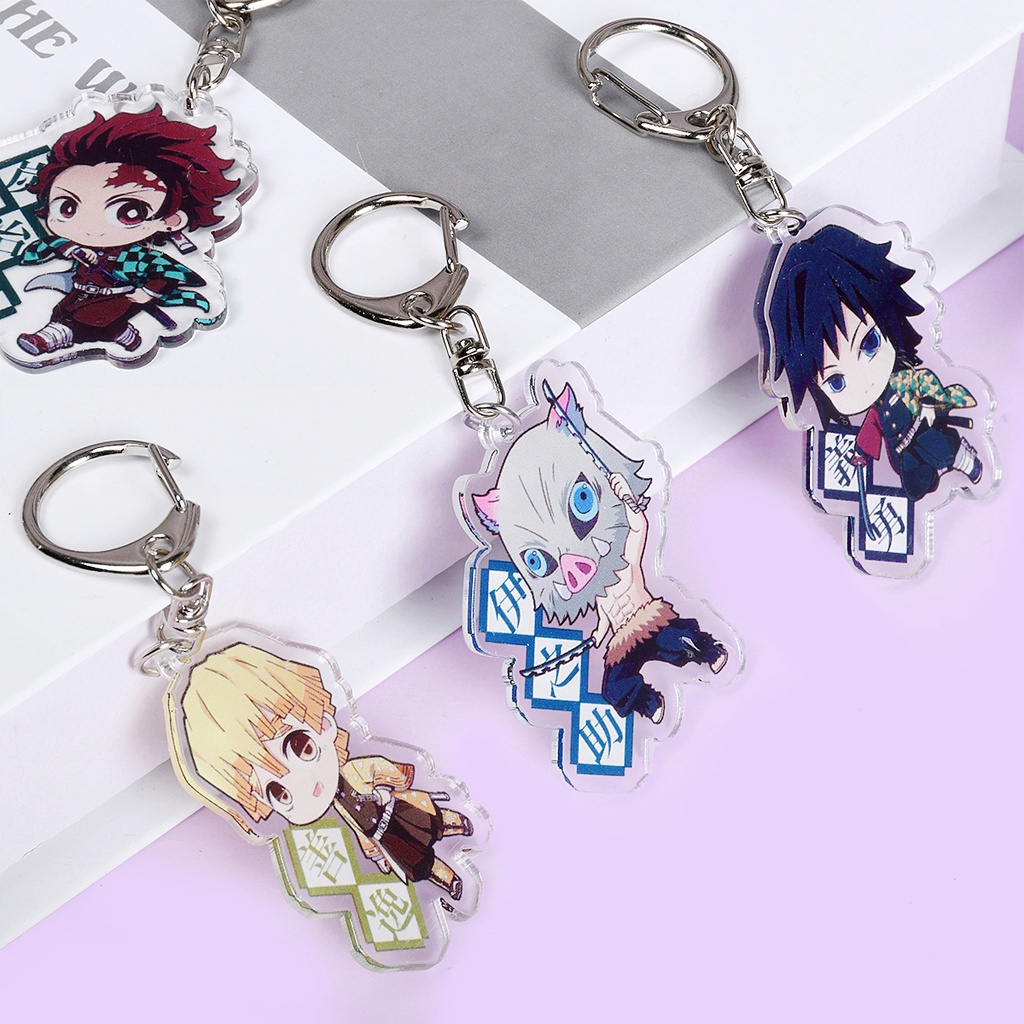 Móc khóa manga anime Kimetsu no Yaiba Demon Slayer nhựa acrylic - GSK142