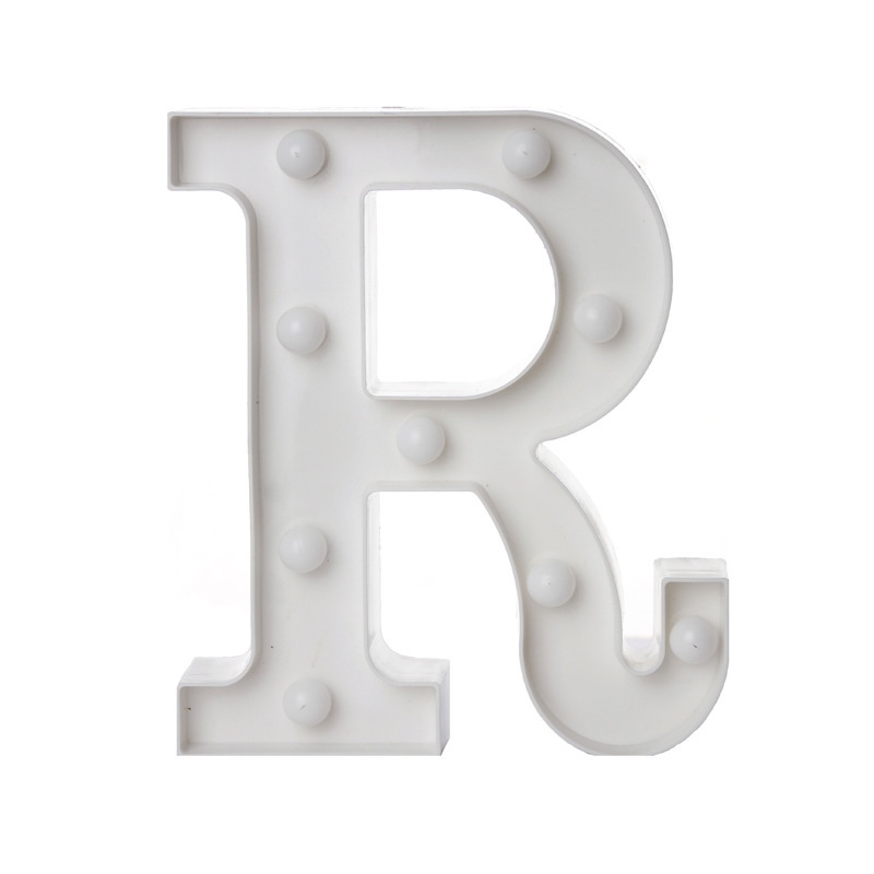 Đèn LED Hình Chữ Cái Và Số 22cm Sử Dụng Pin Dùng Trang Trí Tiệc Cưới / Sinh Nhật / Giáng Sinh