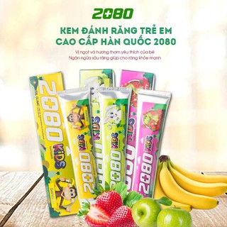 Kem đánh răng trẻ em ngừa sâu răng 2080 KID’S Hàn Quốc 80g
