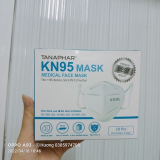 Khẩu trang Tanaphar KN95 Mask hộp 10 chiếc