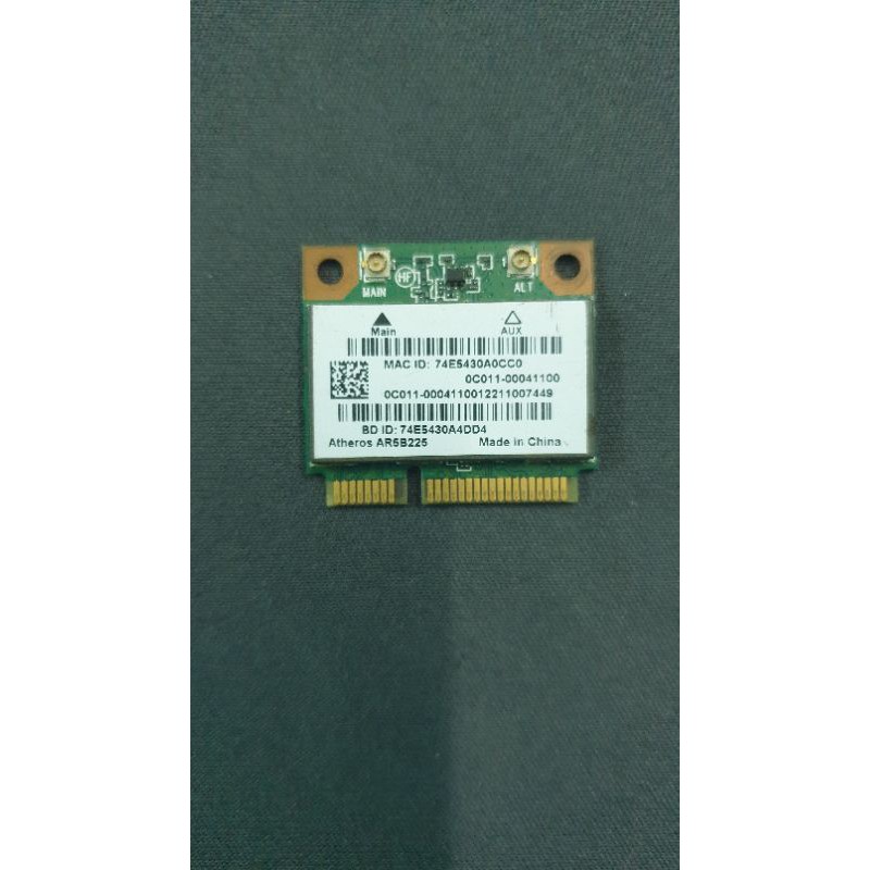 Card thu phát Wifi và Bluetooth Atheros AR5B225 tháo máy