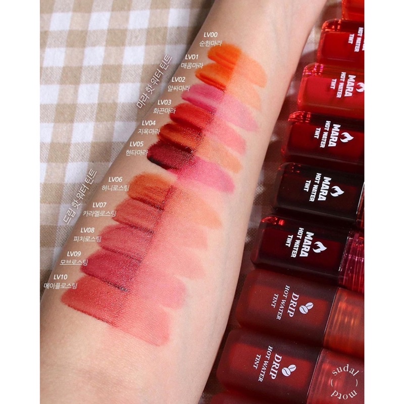 Son tint siêu lì, lâu trôi Black Rouge Mara / Drip Hot Water Tint