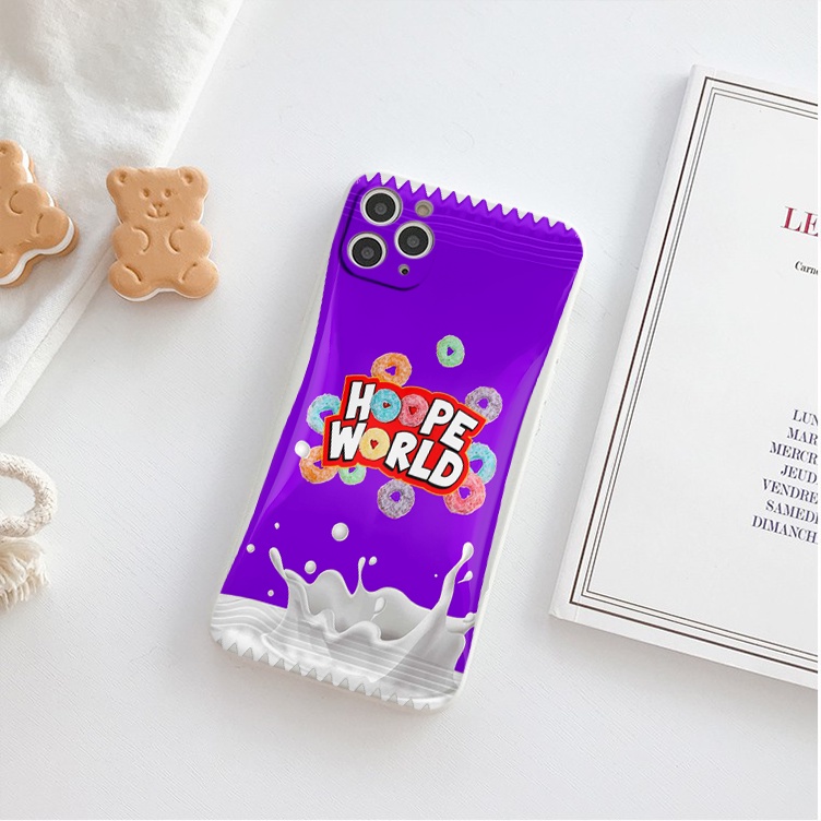 Ốp lưng iphone vỏ kẹo nền trơn kẹp Hoope world 6/6splus/7/7plus/8/8plus/x/xr/xs/11/12/13/14/pro/max/plus/promax tr446