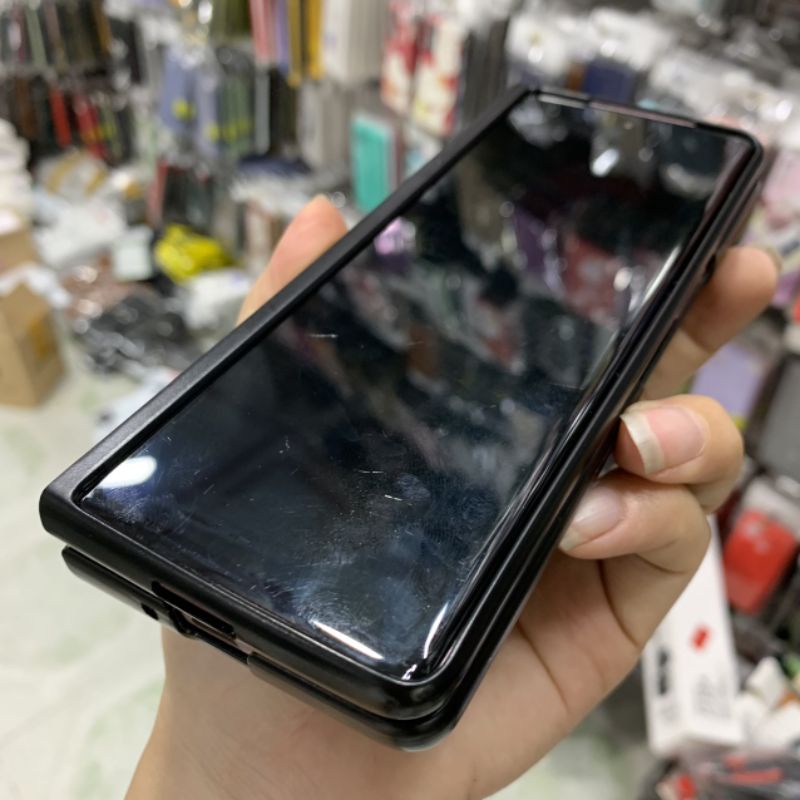 Ốp lưng Samsung Zfold 2 / Z Fold 2 / Zfold 3 / Z Fold 3 kiểu vân da cá sấu hàng công ty full box