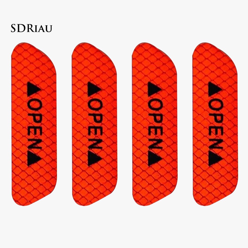 Set 4 nhãn dán phản quang cảnh báo chuyên dụng cho xe hơi