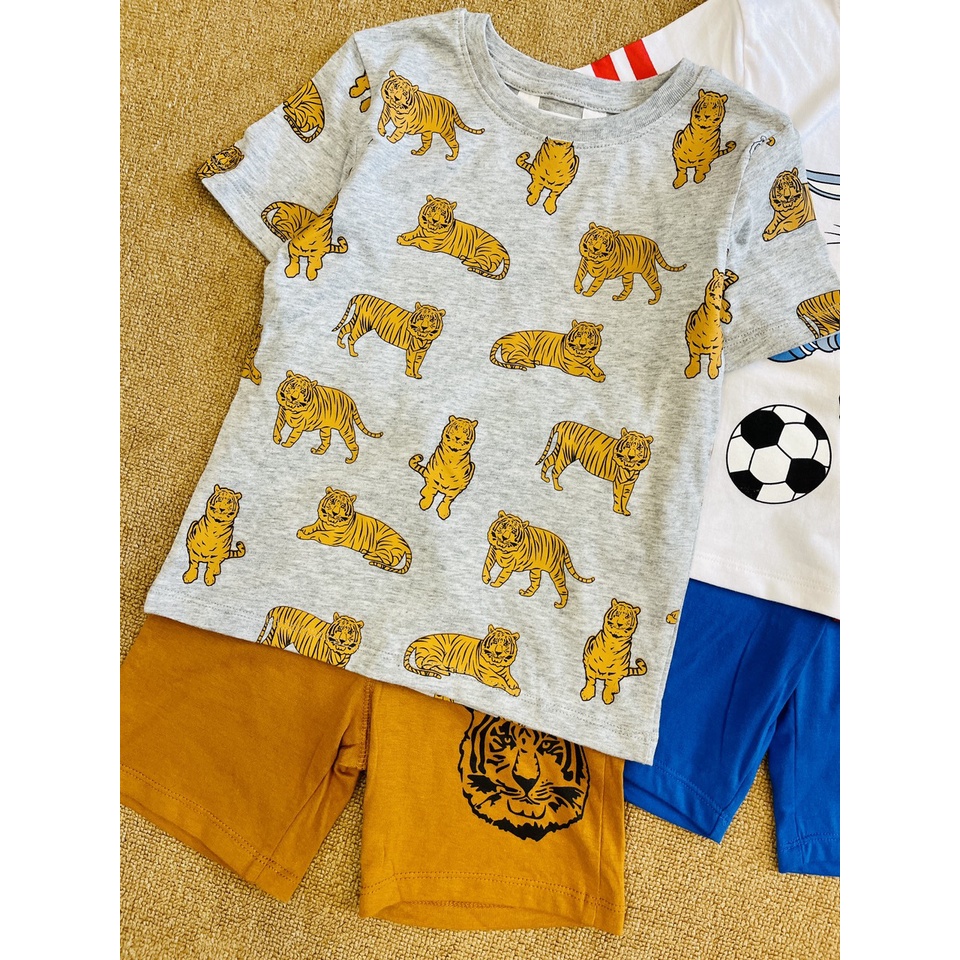 Set 2 Bộ cotton HM bé trai dư xịn sz 2-10y