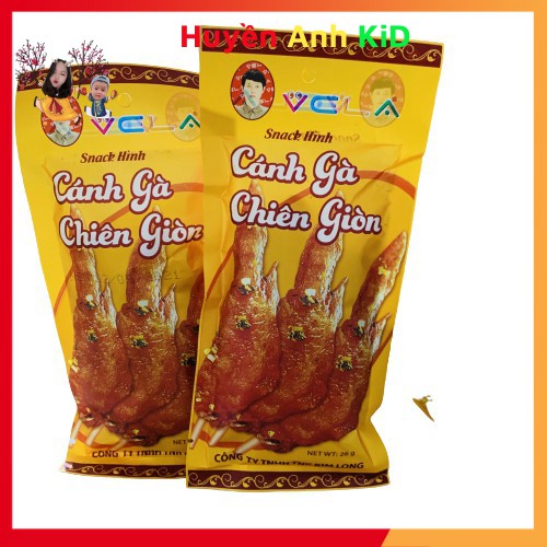 Bịch 30 Gói Snack Cánh Gà Chiên Giòn Việt Đồ Ăn Vặt Giòn Ngon