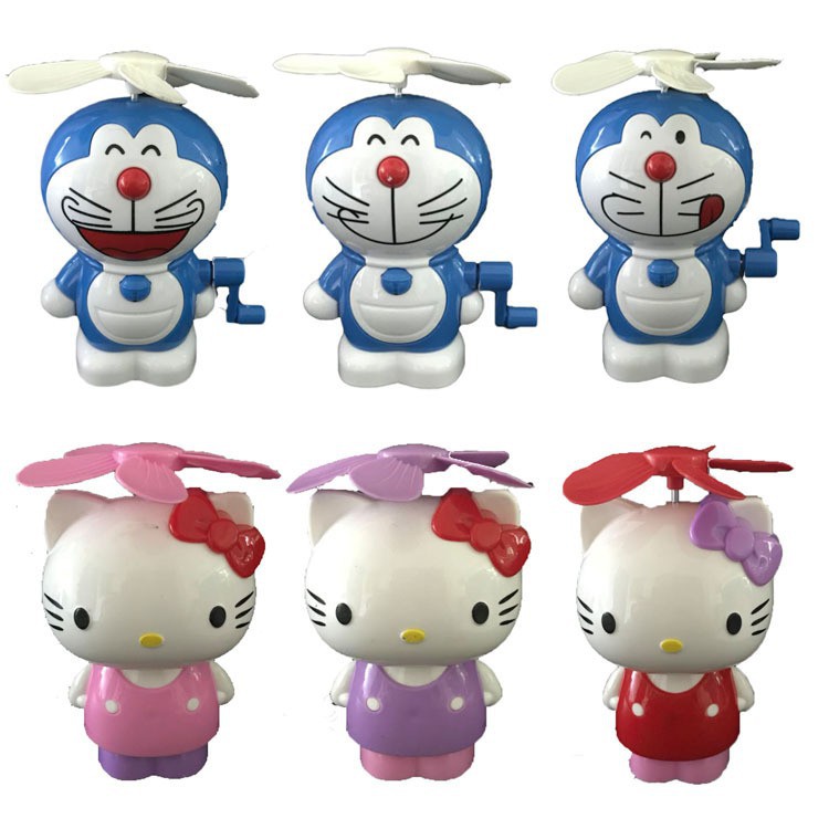 (Rẻ Là Mua) Quạt quay tay mini hình mèo hello kitty - 5968 (Giảm Giá Khủng)