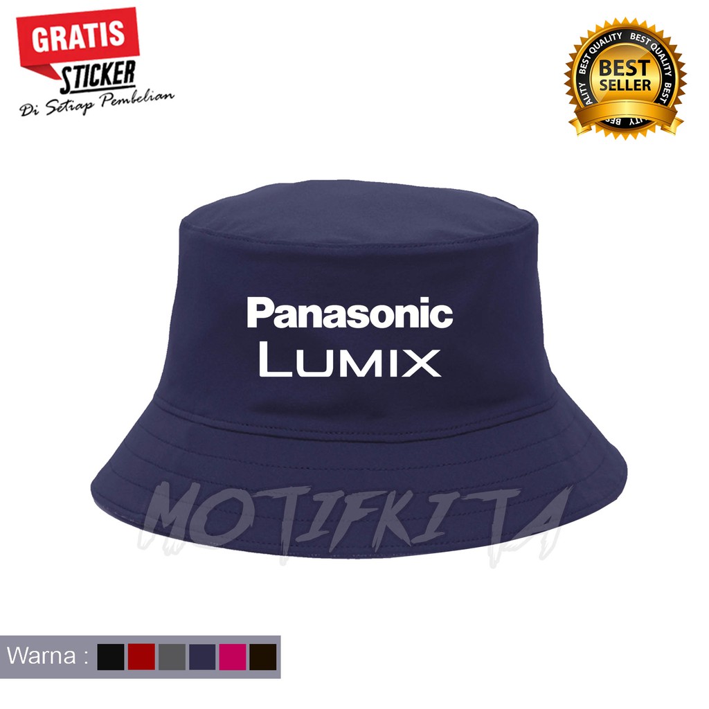 Mũ Bucket Panasonic Lumix Đính Đá Thời Trang Cho Nam Nữ