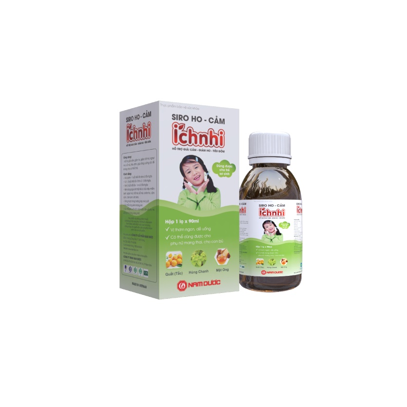 Siro ho cảm Ích Nhi hỗ trợ giải cảm, giảm ho, tiêu đờm, giảm sổ mũi, phòng cảm lạnh cho bé - EZ Pharmacy
