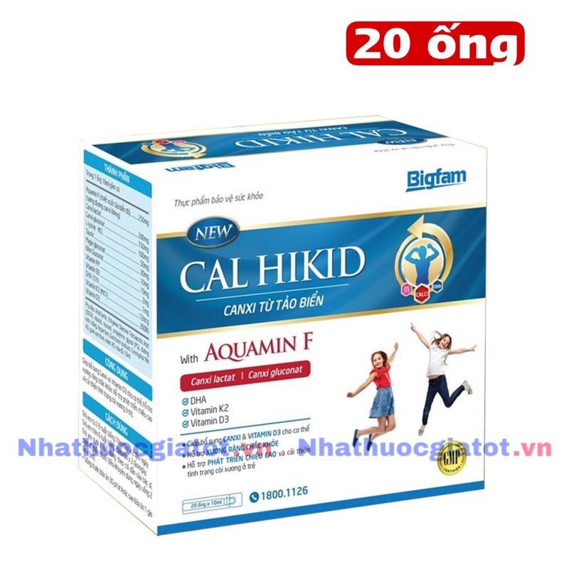 CAL HIKID BIGFAM Bổ Sung Canxi, Vitamin D3 Hỗ Trợ Xương Chắc Khỏe Và Phát Triển Chiều Cao Cho Trẻ Em