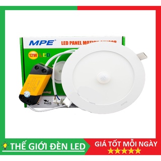 Đèn led mpe cảm ứng âm trần siêu mỏng 12w, 18w ánh sáng trắng
