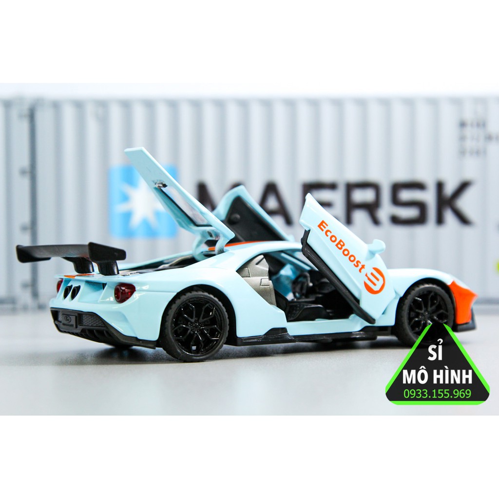 [ Sỉ Mô Hình ] Mô hình xe Ford GT New 1:32 Xanh