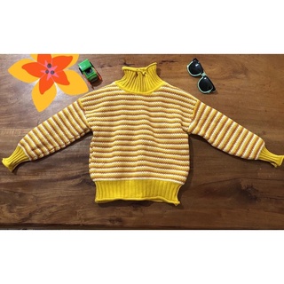 Áo len cổ lọ cho bé gái size 14-16 kg