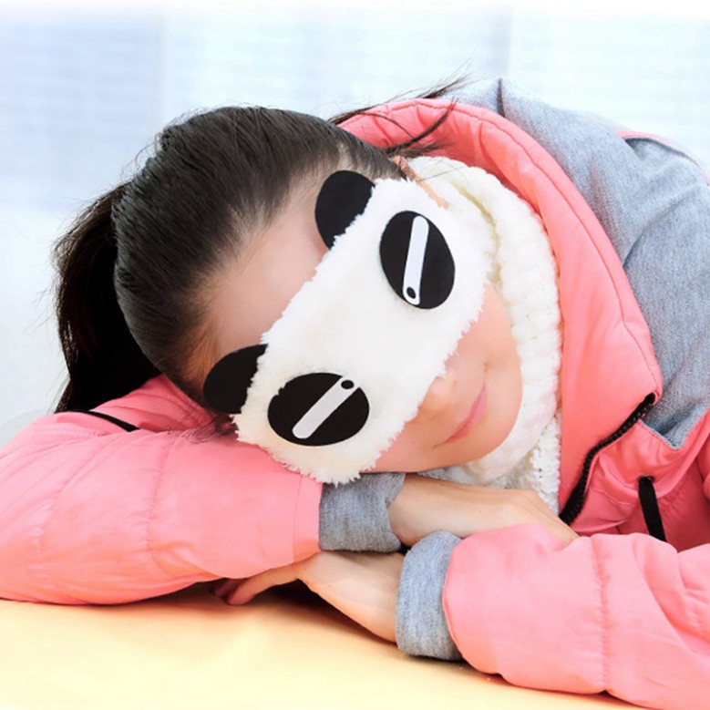 Miếng bịt mắt ngủ mềm hình gấu trúc dễ thương phong cách Hàn Quốc