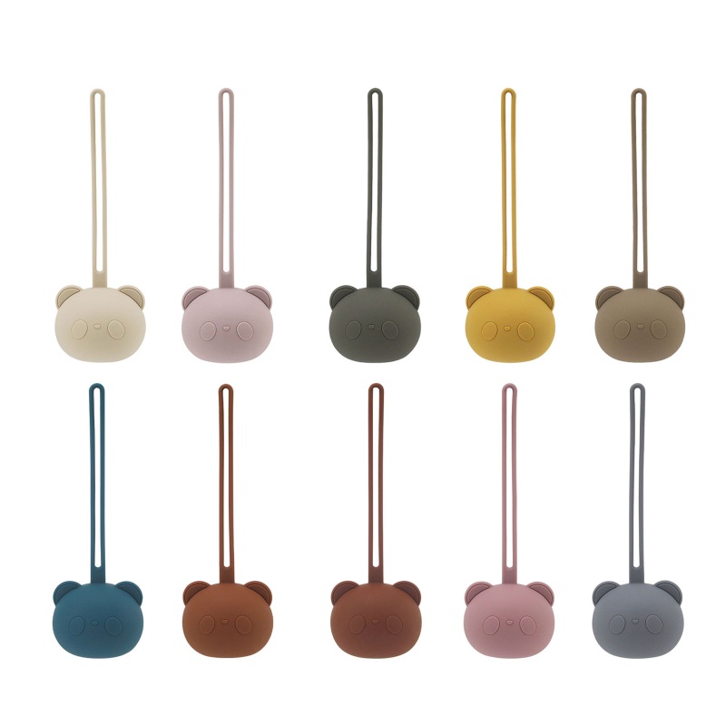 Hộp Đựng Núm Vú Giả Bằng Silicon Hình Gấu Trúc Cho Bé Sơ Sinh