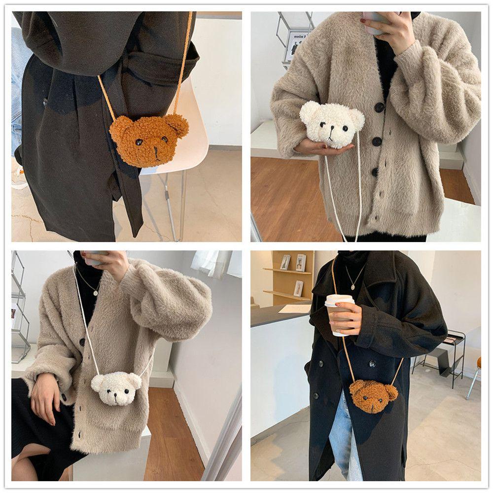Túi đeo vai Mini Gấu dễ thương Cô gái túi messenger