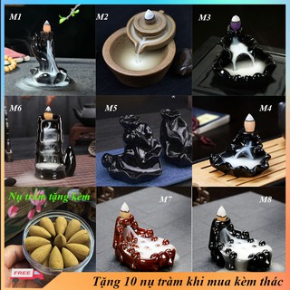 Thác Khói Trầm Hương Khói Ngược Tặng 10 Nụ Trầm