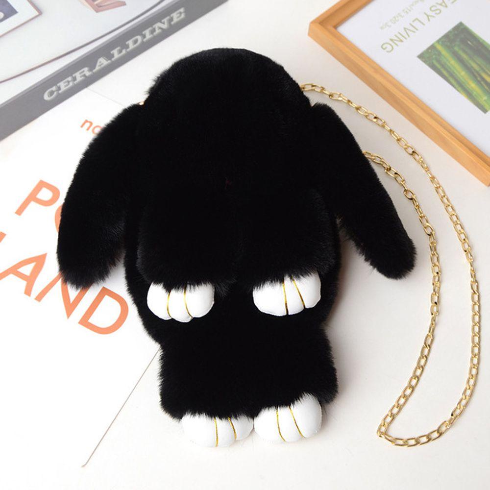 Túi Xách Đeo Chéo Hình Thỏ Bunny Bằng Lông Nhung Dễ Thương Xinh Xắn