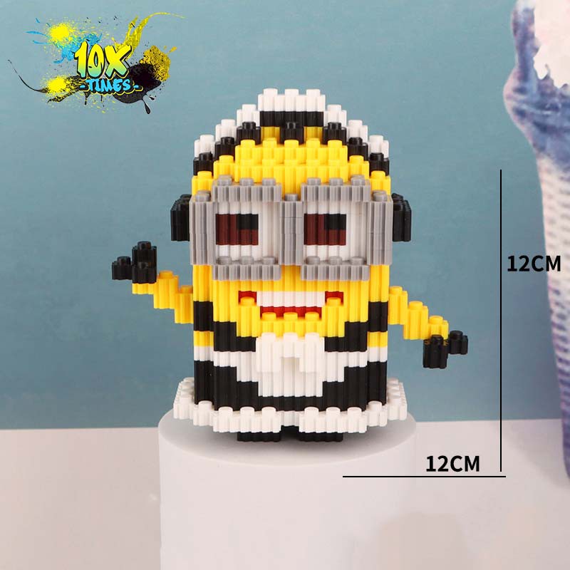 mô hình lắp ráp 3d Minions dễ thương (cute) kẻ cắp mặt trăng qùa tặng sinh nhật trẻ em bạn trai bạn gái 10xtimes