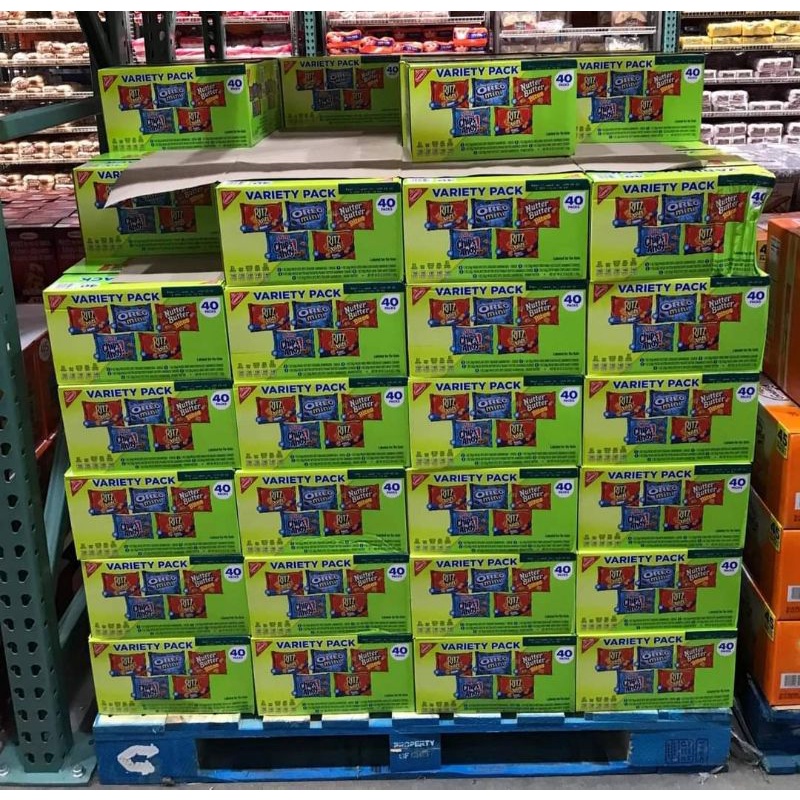 SẴN DATE 24.11.2022 Bánh Nabisco Mini Snack Variety Pack 40 gói