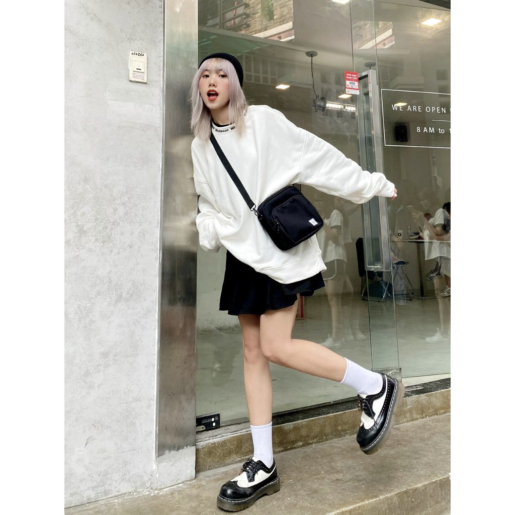 SWE "LOGO DOUBLE NECK" WHITE | BigBuy360 - bigbuy360.vn