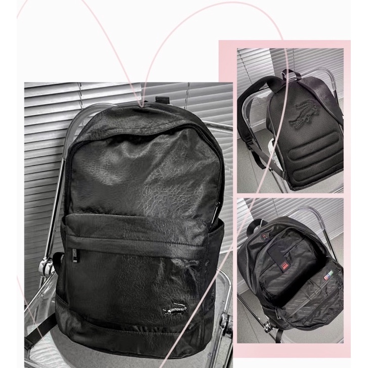 TNS - Balo unisex cực phẩm có ngăn laptop chống shock Cartelo backpack-da cao cấp màu đen