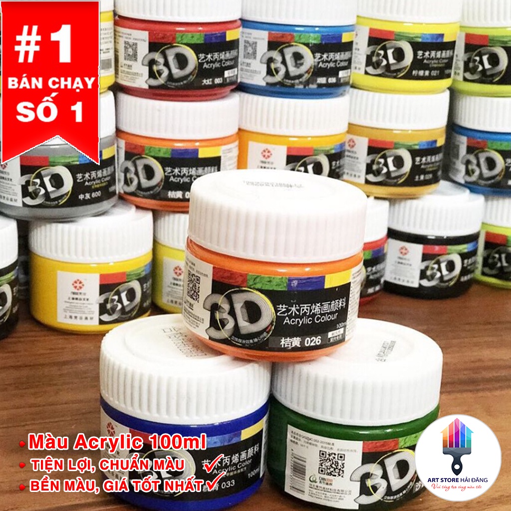 SET FULL 22 MÀU ACRYLIC 3D 100ML