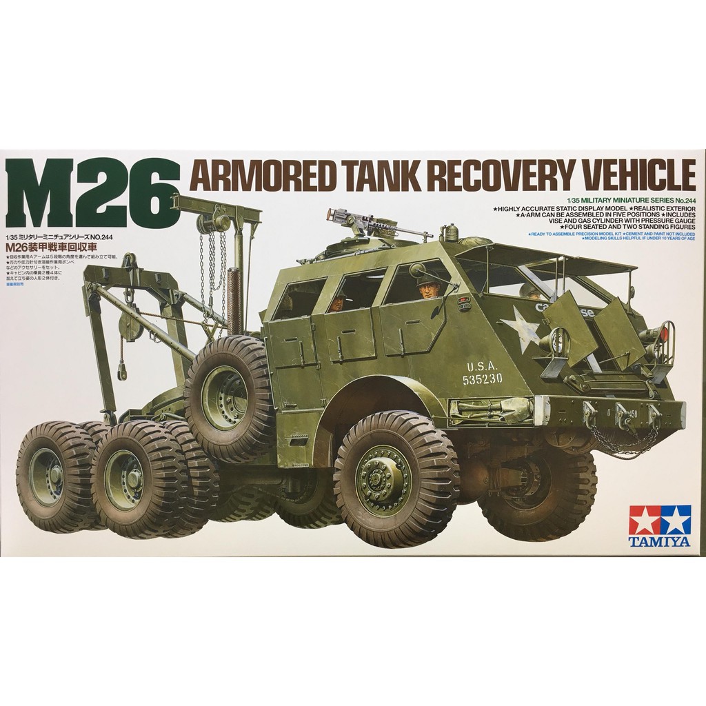 35244 Mô hình quân sự 1/35 SCALE M26 ARMORED TANK RECOVERY VEHICLE  - GDC