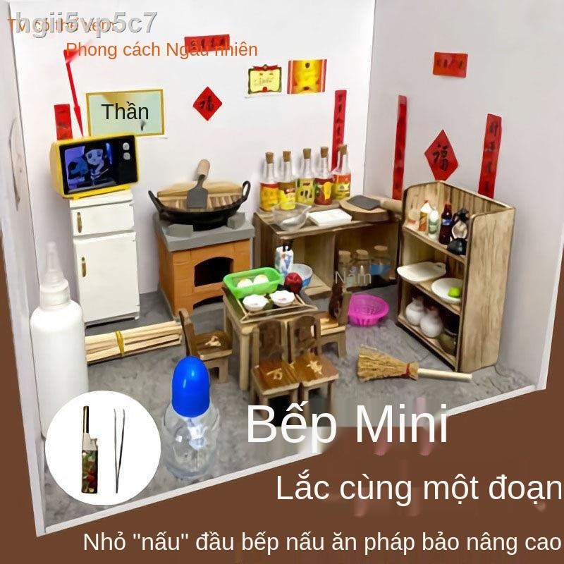 [bán chạy]Nhà bếp mini thực sự nấu một bộ đầy đủ các món ăn của người nổi tiếng trên mạng và đồ dùng nhỏ cho trẻ em chơi