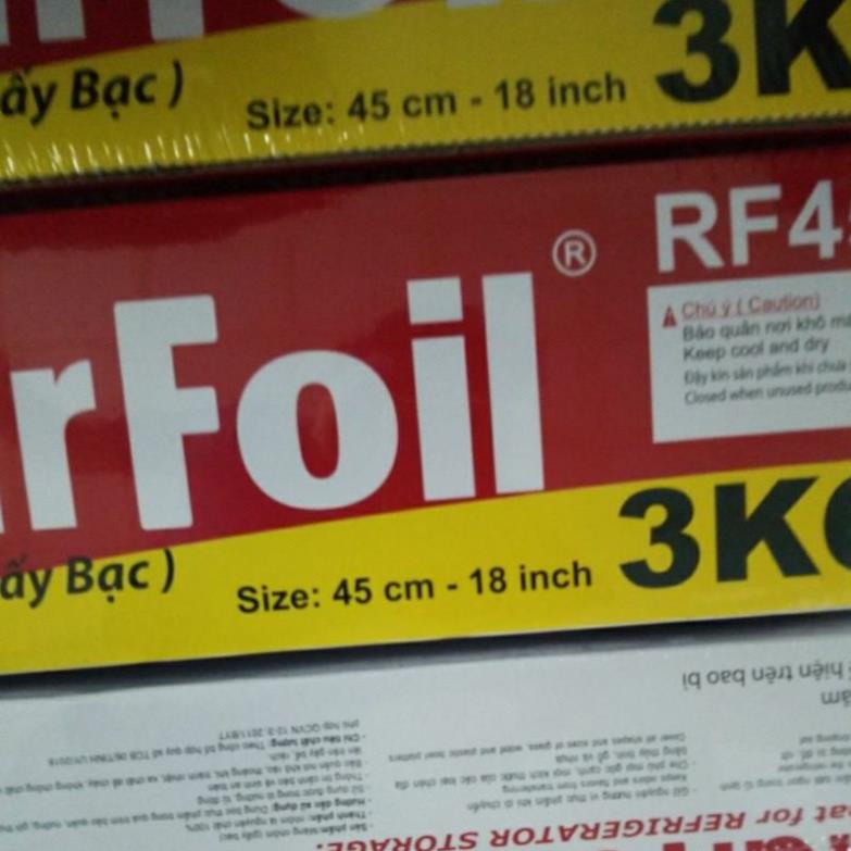 ( Hỏa tốc TpHCM) Giấy bạc nướng thực phẩm STARFOIL 3 KG RF3KG khổ 45 cm tổng dài 150 mét giấy bạc 3kg