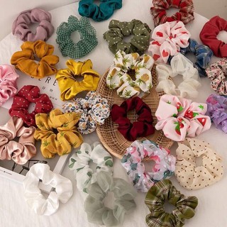 Cột tóc vải scrunchies- Dâu tây, quả bơ,cherry