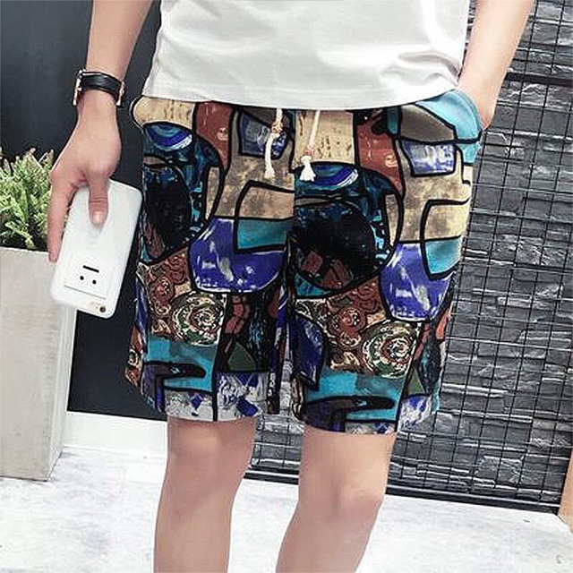 Quần đùi vải đũi nam