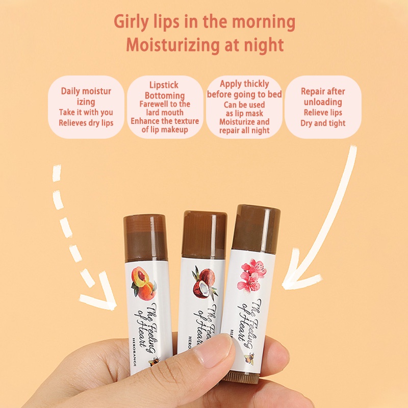 ⚜️Son dưỡng môi HANBOLI dạng thạch trái cây vaseline màu tiệp da