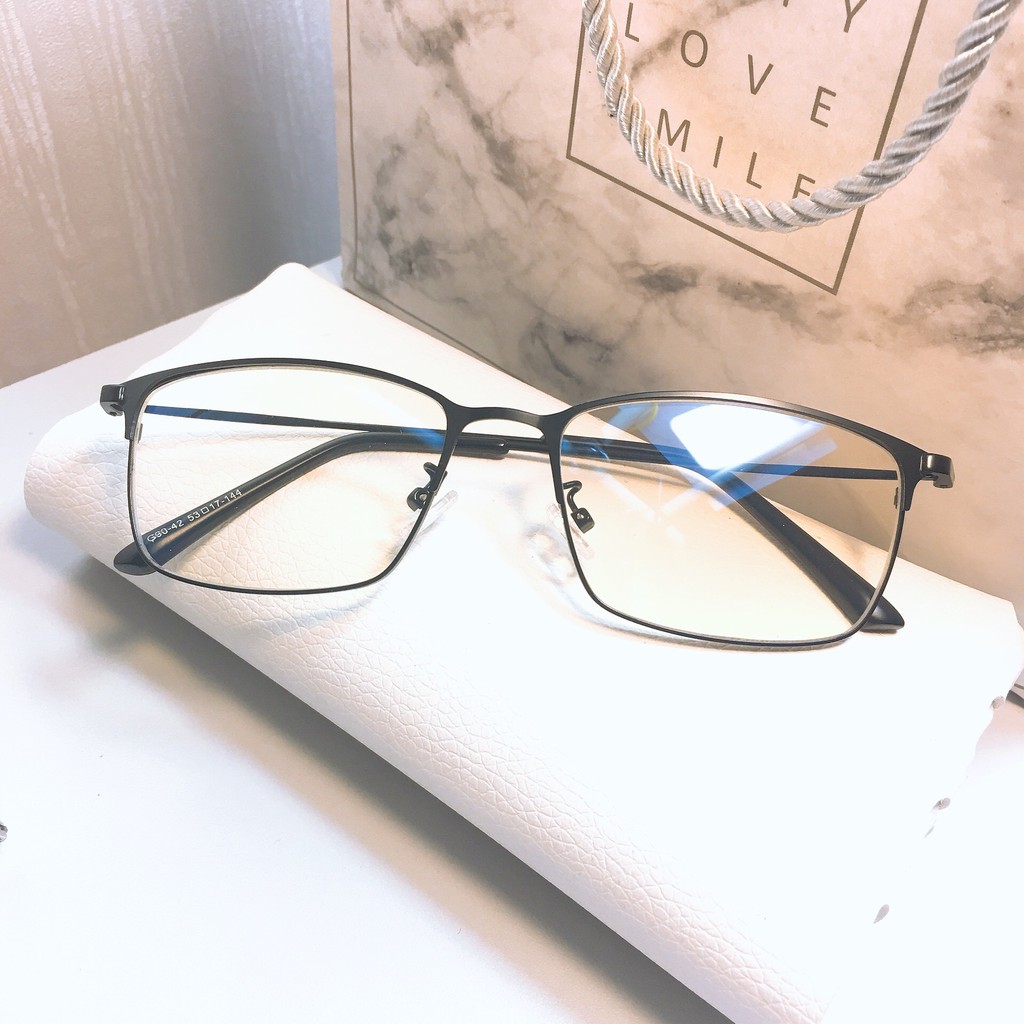 [Mã SKAMCLU7 giảm 10% cho đơn từ 0Đ] Gọng Kính kim loại vuông G90-42 nhận cắt mắt viễn, loạn, cận | BigBuy360 - bigbuy360.vn